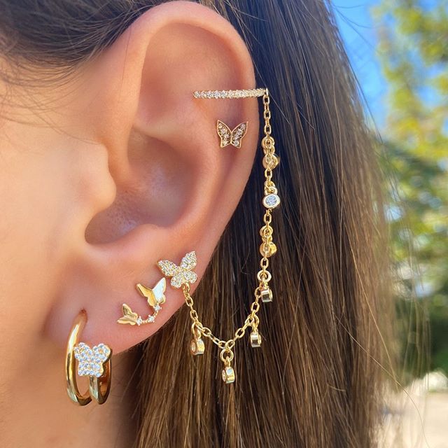 Julia Ear Cuff & Stud Set