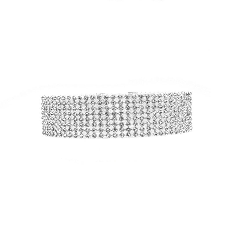 Thick Rhinestone Choker Necklace