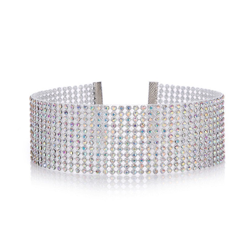 Thick Rhinestone Choker Necklace