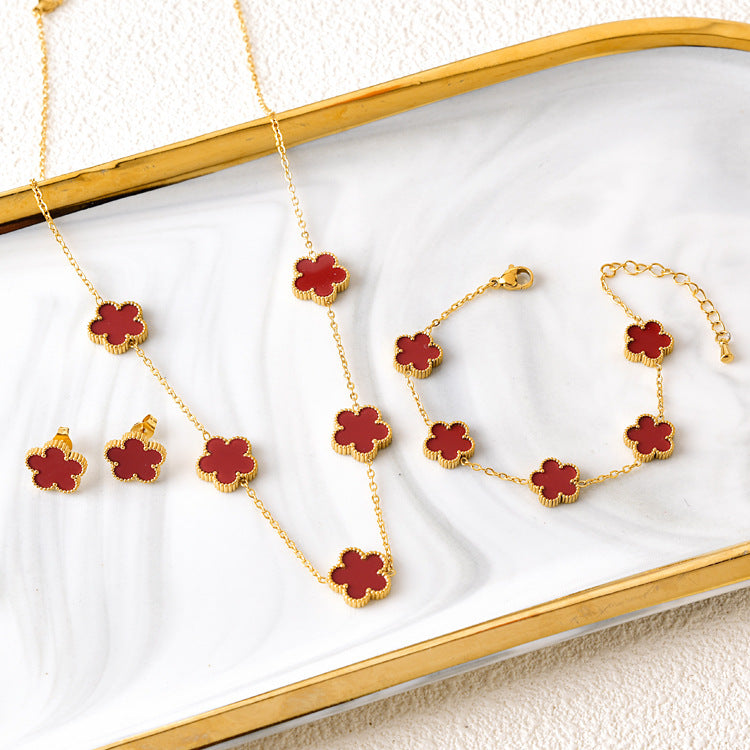 Flower Jewelry Set